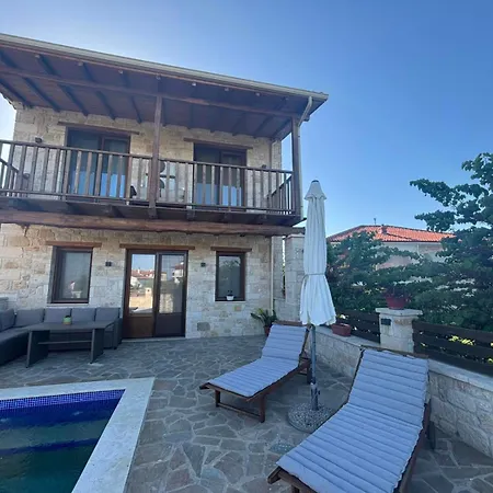 Villa Luxury Stone In Afitos St'aloni