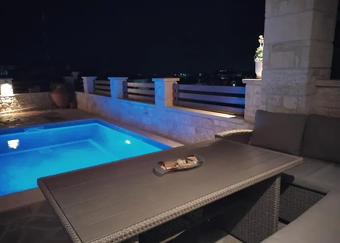 Luxury Stone In Afitos St'aloni Villa